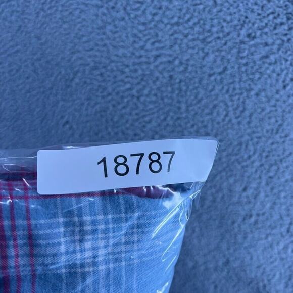 Bonobos Shirt Men's Large Pink Blue Plaid Check Slim Fit Flannel Collared Pocket - Picture 10 of 10